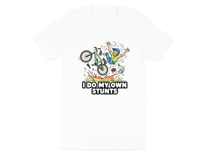 I Do My Own Stunts Funny Mountain Bike Crash Tee