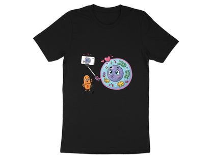 Cell Selfie Funny Biology T-Shirt - Mitosis Cartoon Graphic