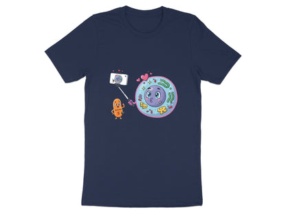 Cell Selfie Funny Biology T-Shirt - Mitosis Cartoon Graphic