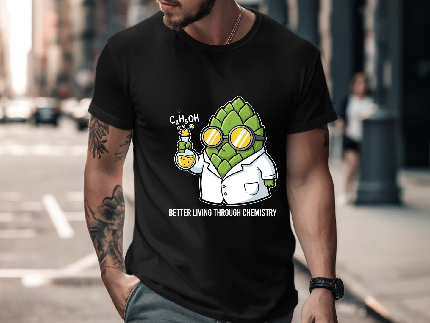 Mad Scientist Hop T-Shirt - Craft Beer Brewing Graphic