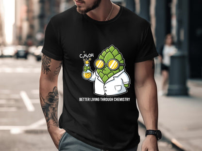 Mad Scientist Hop T-Shirt - Craft Beer Brewing Graphic