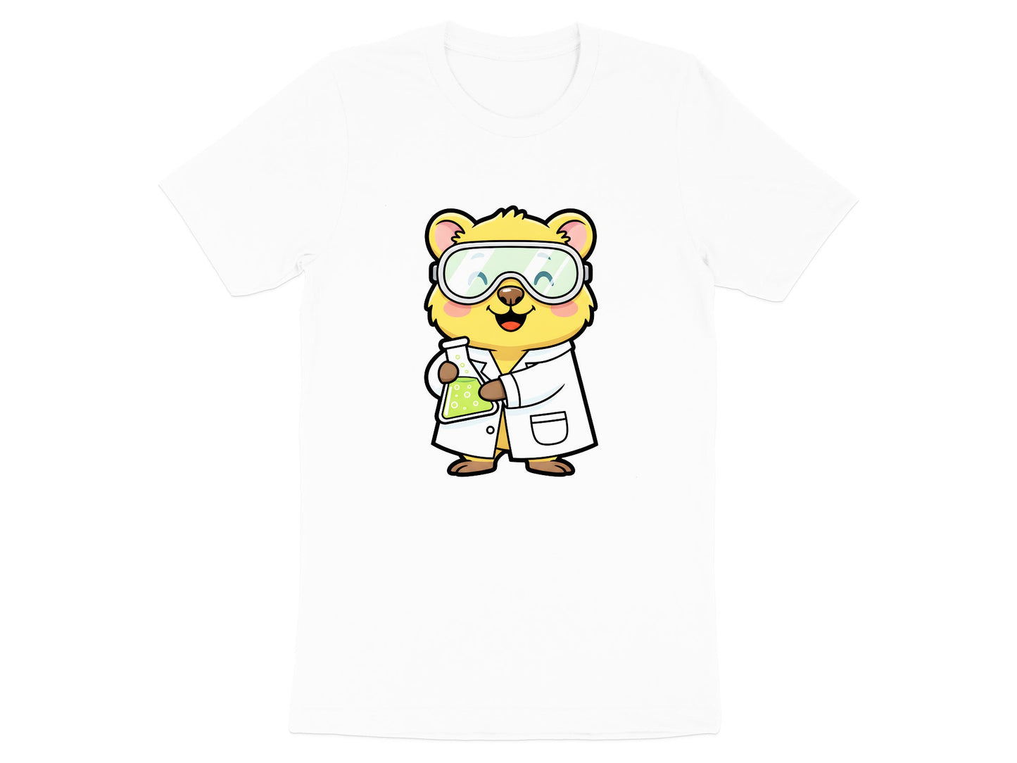 Cute Quokka Scientist Graphic T-Shirt