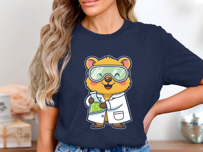 Cute Quokka Scientist Graphic T-Shirt