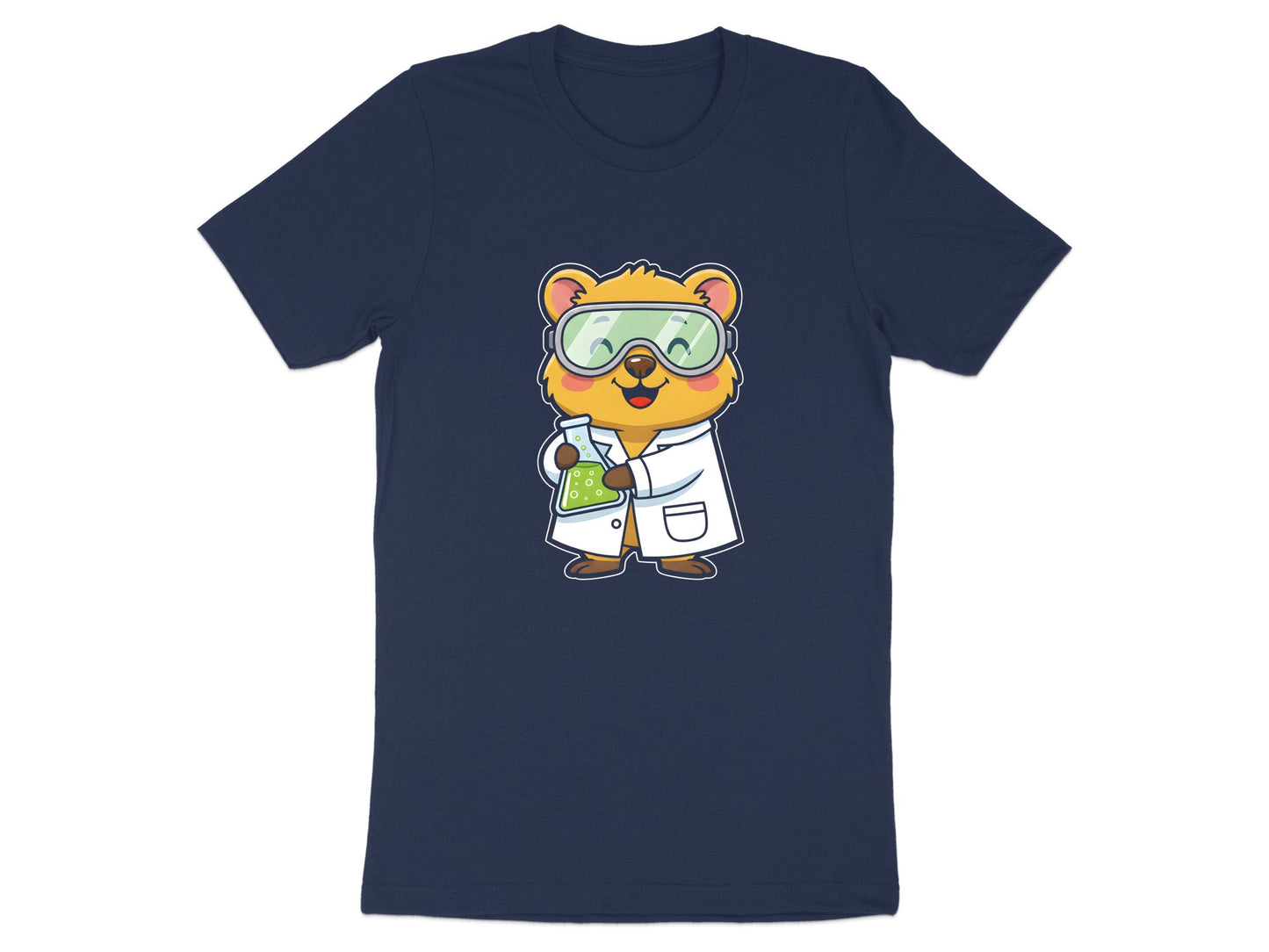 Cute Quokka Scientist Graphic T-Shirt