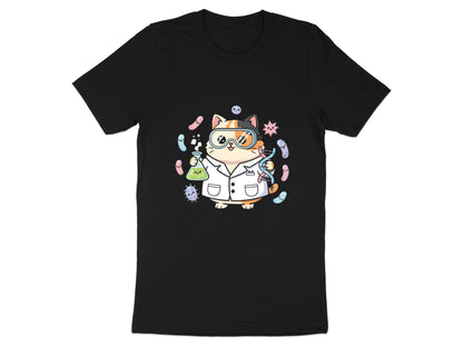 Mad Scientist Cat T-Shirt - Funny Lab Kitten Graphic