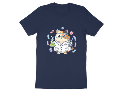 Mad Scientist Cat T-Shirt - Funny Lab Kitten Graphic