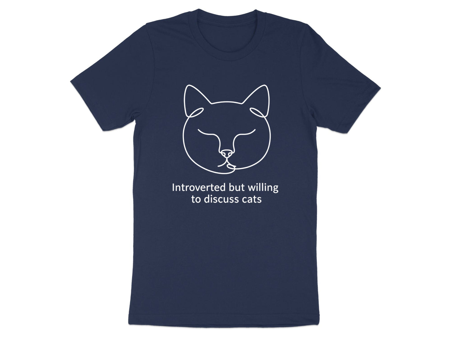 Introverted But Willing to Discuss Cats T-Shirt