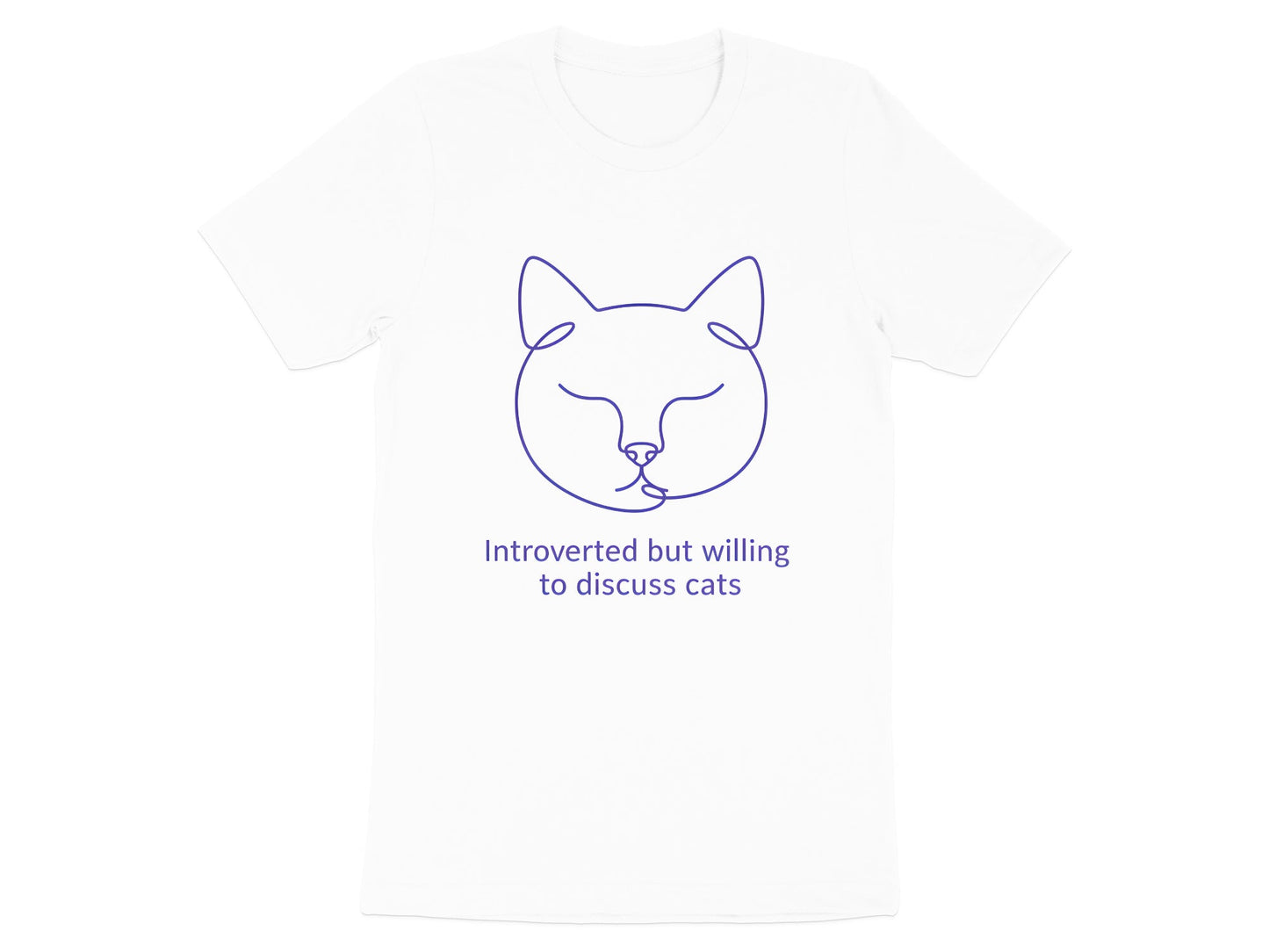 Introverted But Willing to Discuss Cats T-Shirt