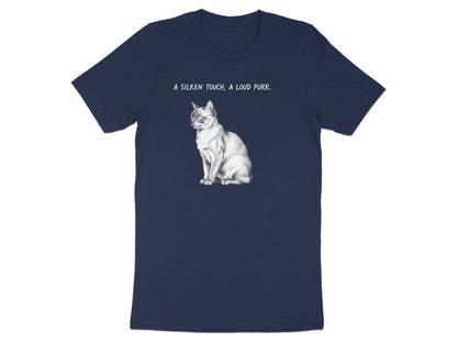 A Silken Touch Cat Pencil Sketch T-Shirt