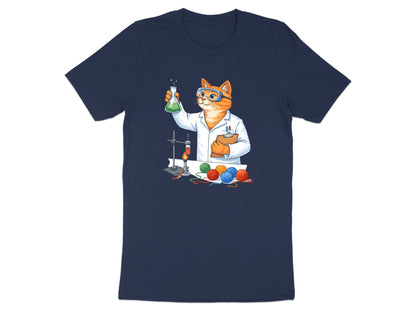 Cat Scientist Chemistry T-Shirt - Funny Science Nerd Tee