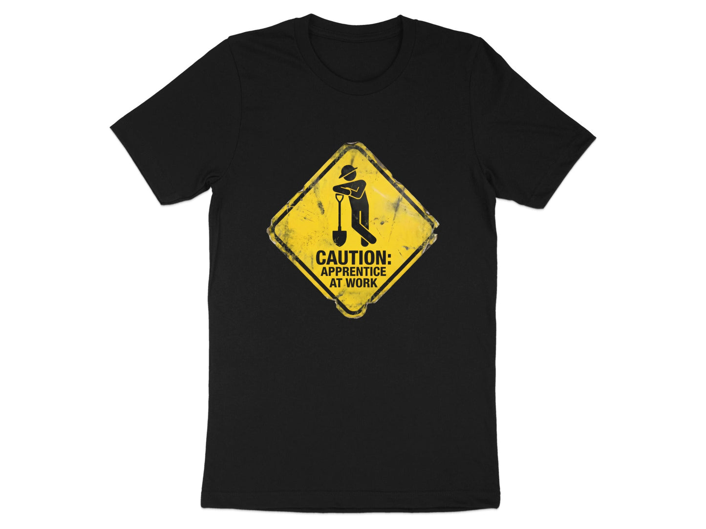 Caution: Apprentice At Work T-Shirt | Funny Tradie Humor Tee