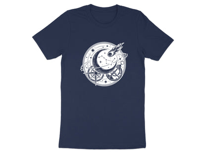 Celestial Navigation Tee – Moon Stars Comet & Compass T-Shirt
