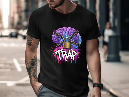 Trap Chained Mind Streetwear Graphic Tee