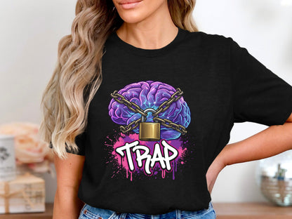 Trap Chained Mind Streetwear Graphic Tee