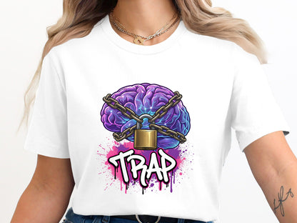 Trap Chained Mind Streetwear Graphic Tee