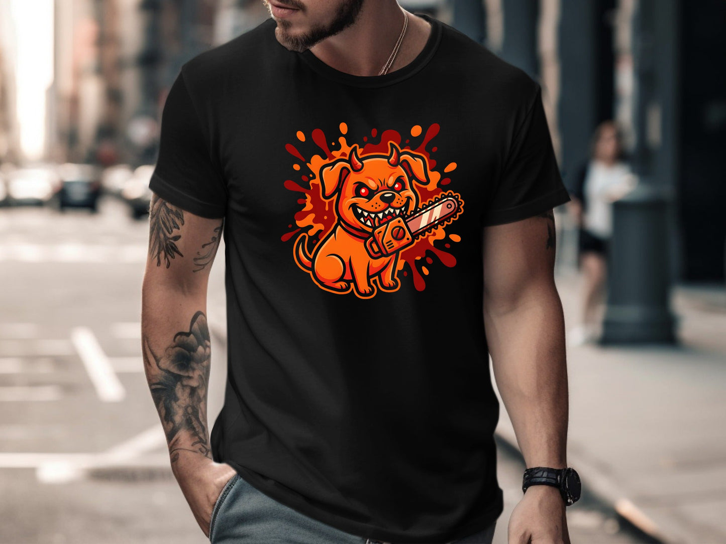 Chainsaw Devil Dog Anime Graphic Tee