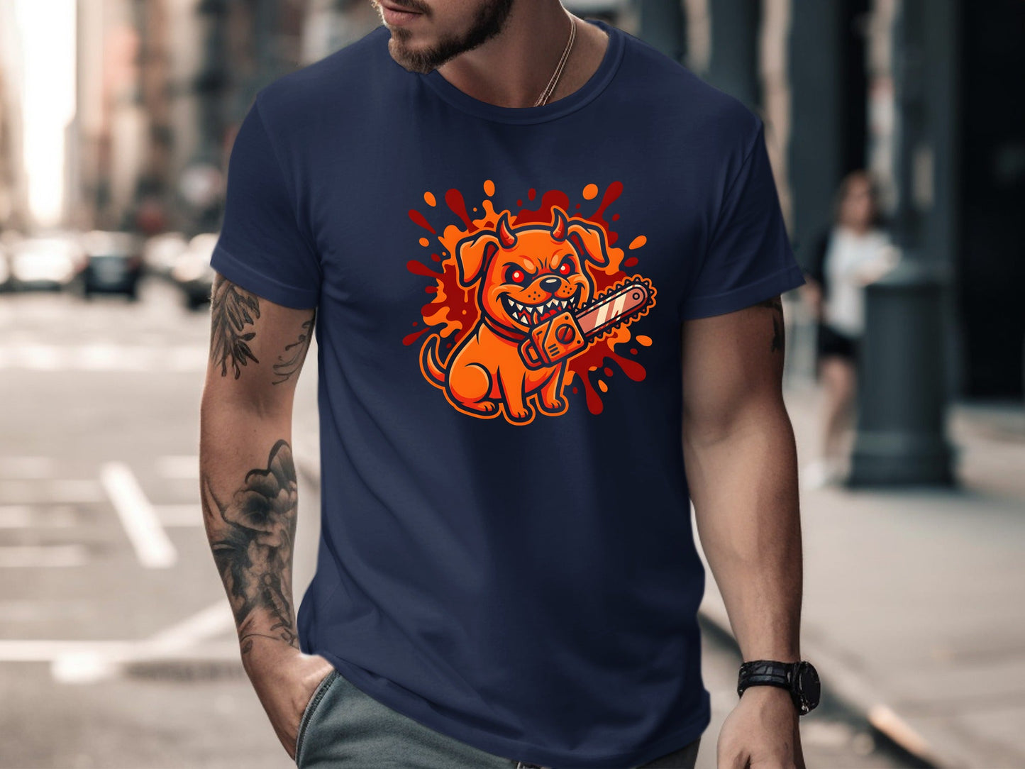 Chainsaw Devil Dog Anime Graphic Tee