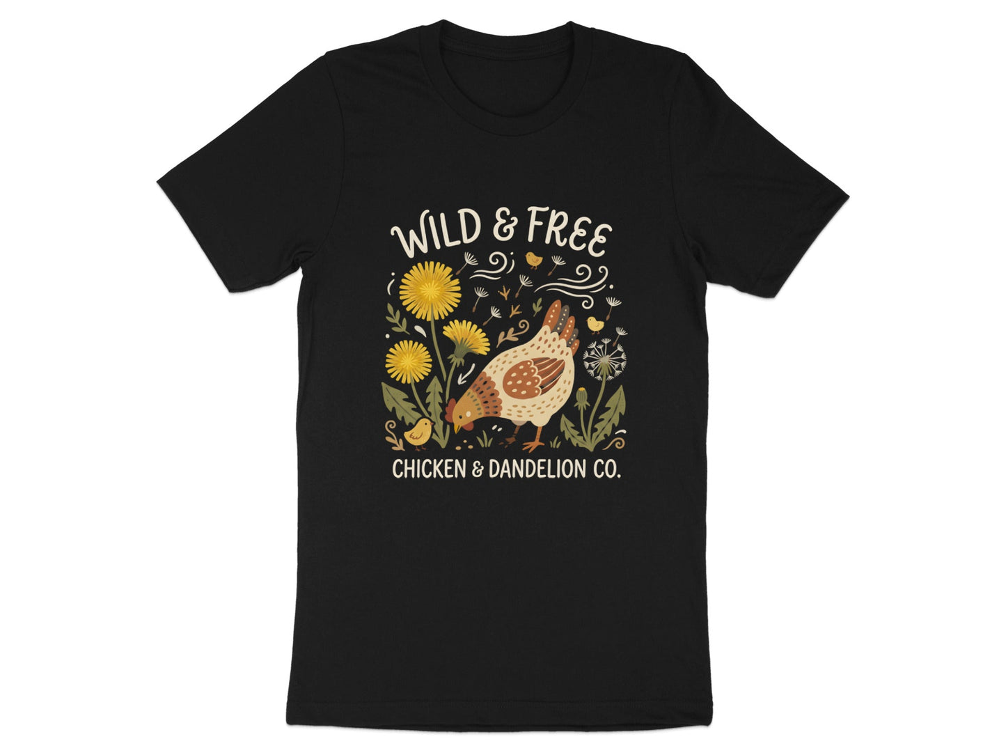 Wild & Free Chicken & Dandelion Co. T-Shirt