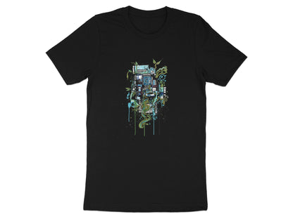 Techno-Nature Circuit Board & Vines Tee