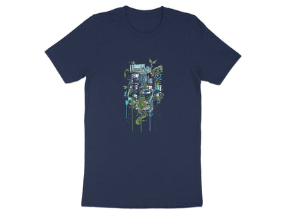 Techno-Nature Circuit Board & Vines Tee
