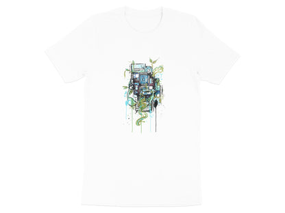 Techno-Nature Circuit Board & Vines Tee