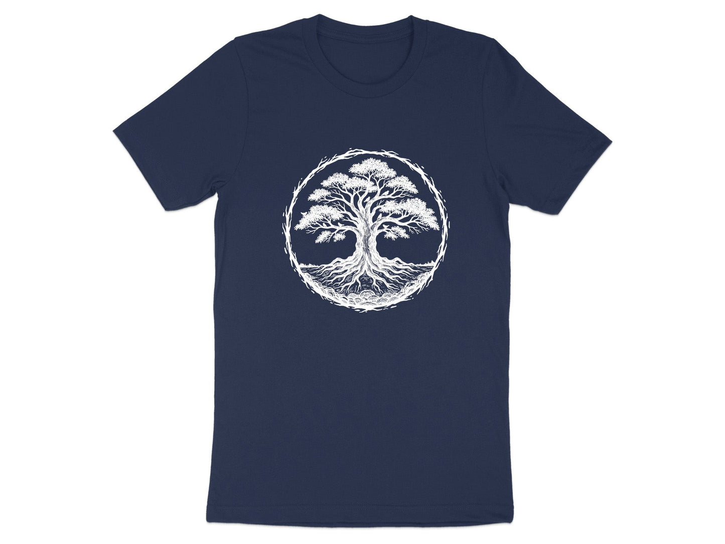Roots & Branches Art Tree of Life Woodcut T-Shirt