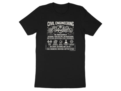 Civil Engineering Heritage Graphic T-Shirt - Shapers of the World Tee