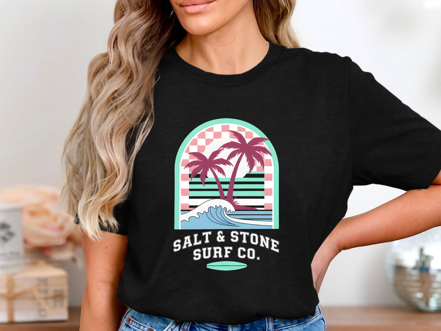 Coastal Arch Palms Graphic T-Shirt