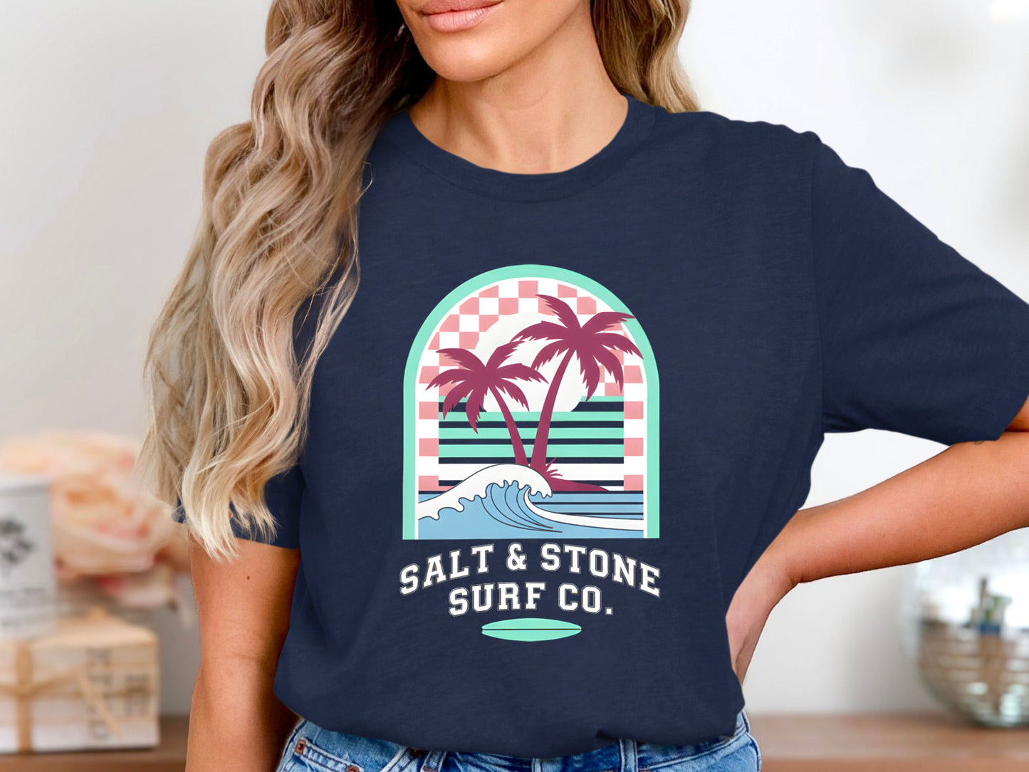 Coastal Arch Palms Graphic T-Shirt
