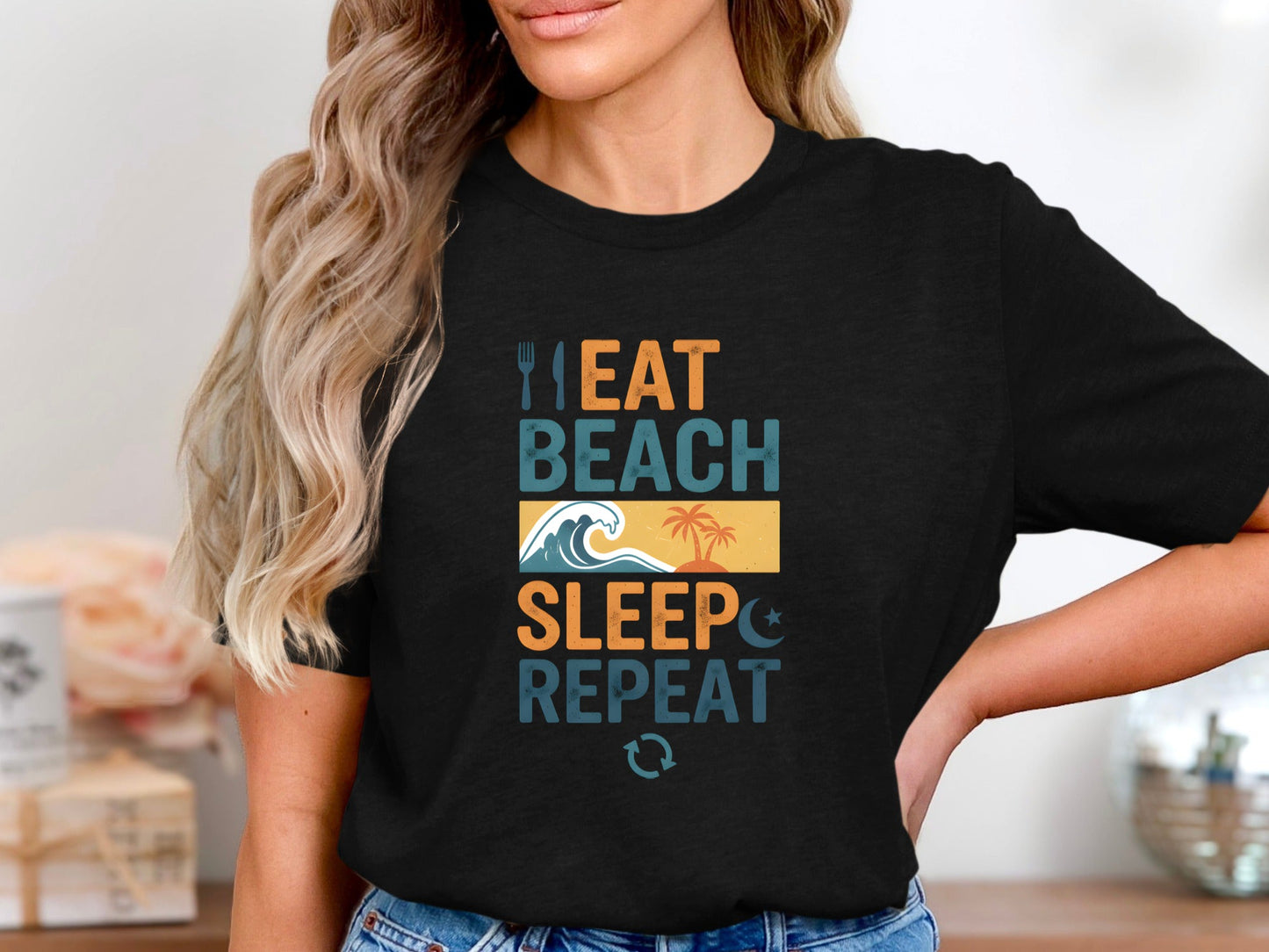Coastal Escape Mantra Graphic T-Shirt