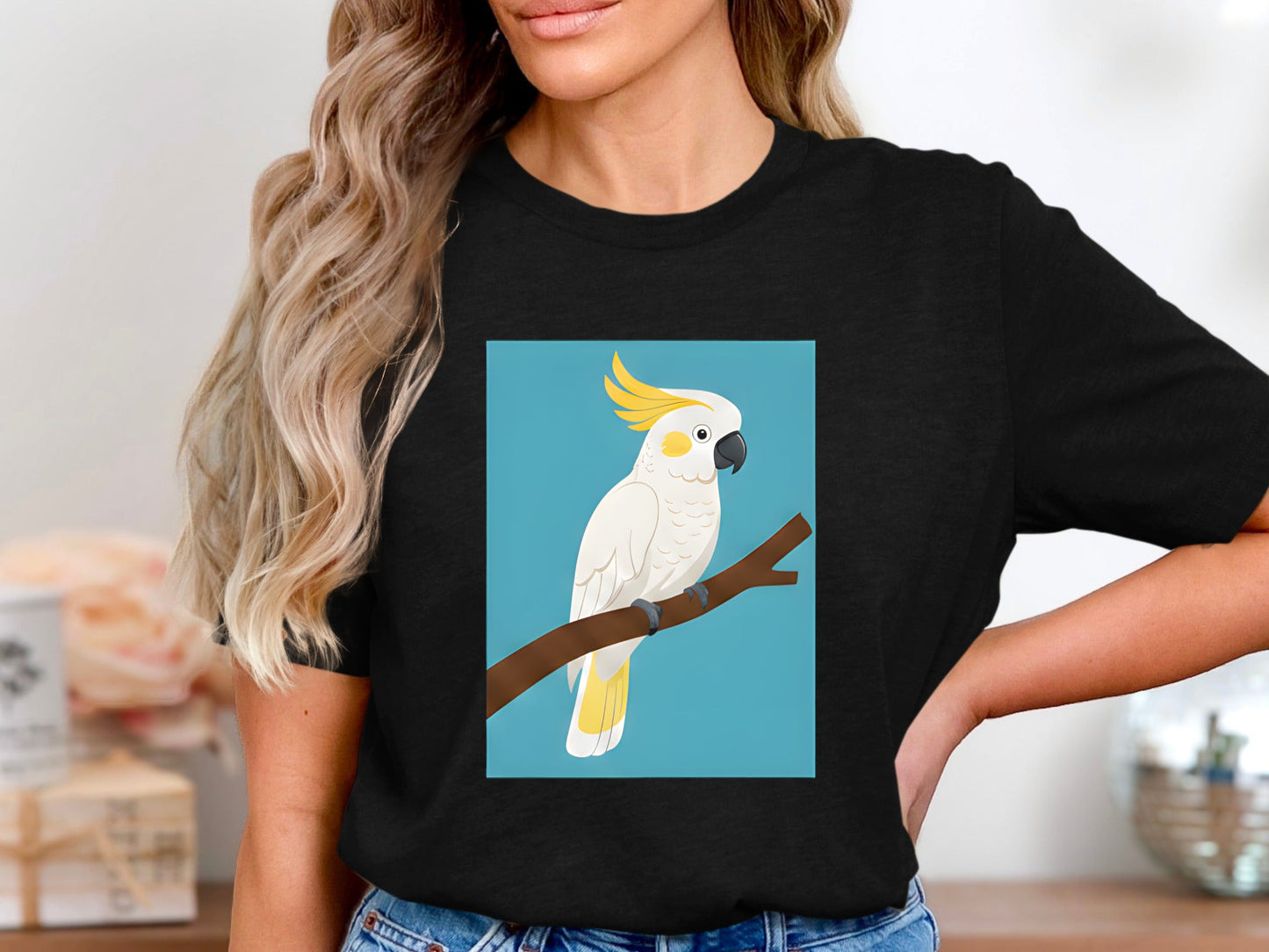 Sulphur-Crested Cockatoo T-Shirt | Modern Australian Art