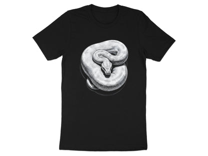 Coiled Snake Realistic Pencil Sketch T-Shirt