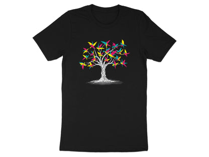 Colorful Birds of Paradise Tree Graphic Tee