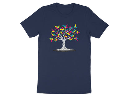 Colorful Birds of Paradise Tree Graphic Tee