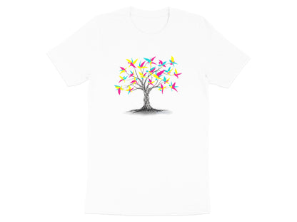 Colorful Birds of Paradise Tree Graphic Tee