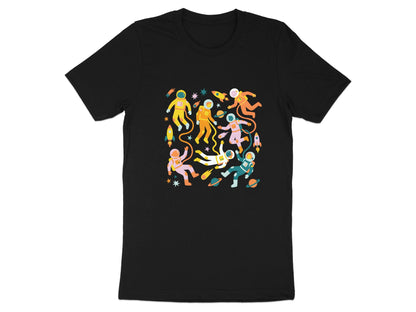 Retro Colorful Astronaut Pattern T-Shirt