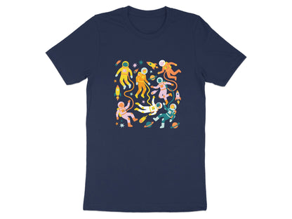 Retro Colorful Astronaut Pattern T-Shirt
