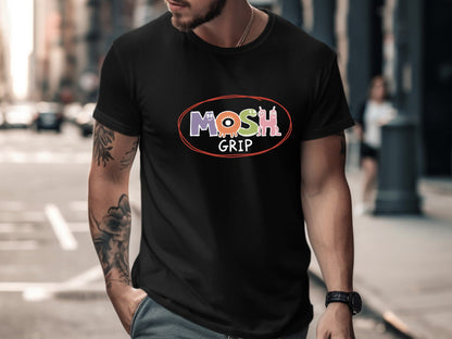 Mosh Grip Monster Typography T-Shirt