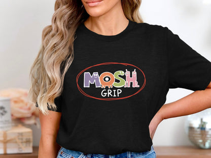 Mosh Grip Monster Typography T-Shirt