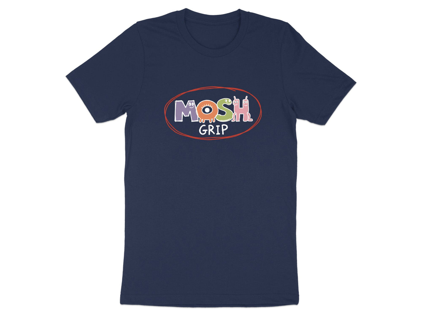 Mosh Grip Monster Typography T-Shirt