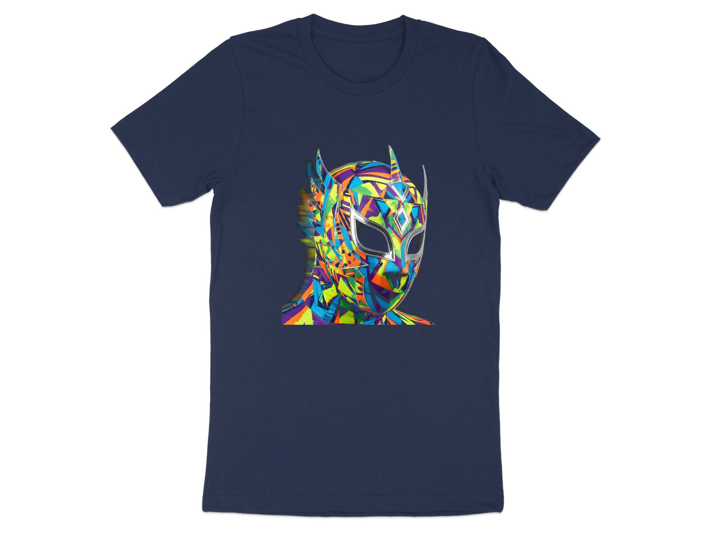 Lucha Libre Mosaic Prism Mask T-Shirt