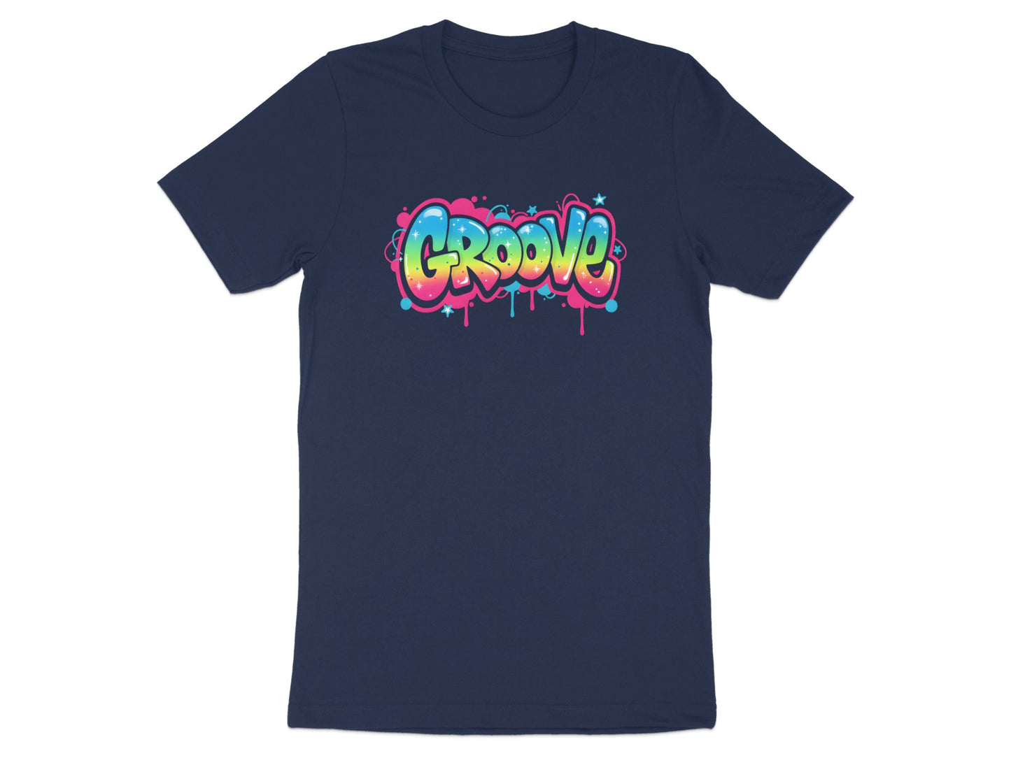 Colorful Groove Graffiti Bubble Graphic Tee