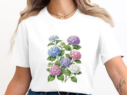English Garden Hydrangea Botanical T-Shirt