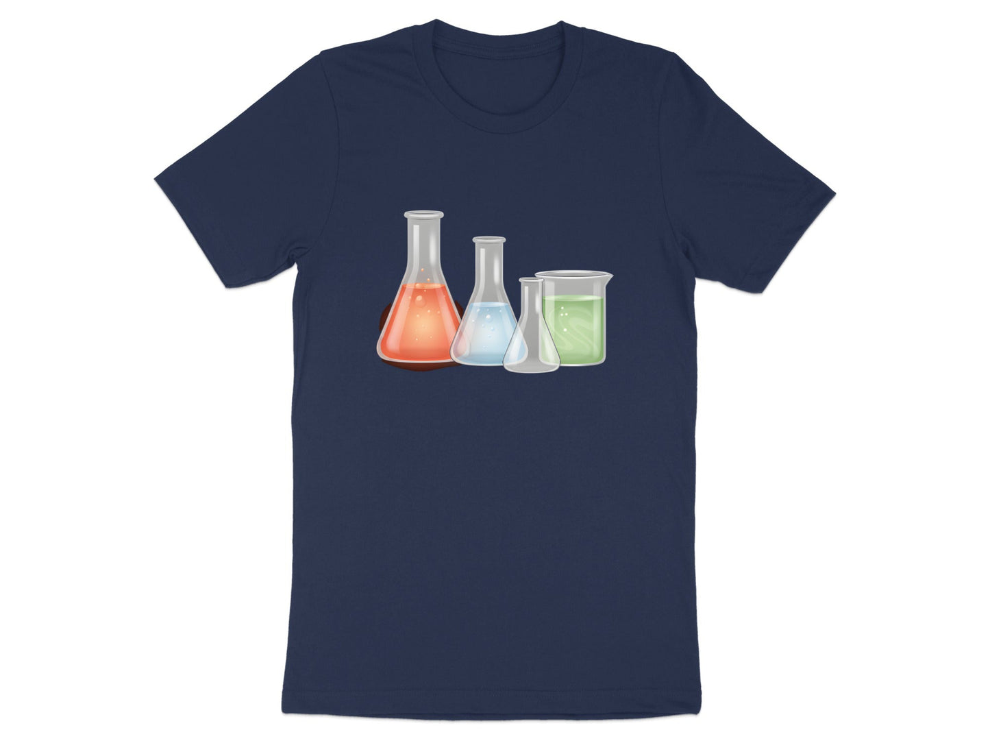 Colorful Lab Glassware T-Shirt - Chemistry & Science Tee