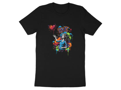 Colorful Love Graffiti Urban Art Graphic Tee