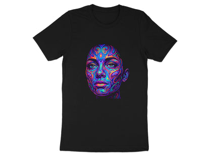 Psychedelic Mind Portrait T-Shirt - Trippy Fractal Art Tee