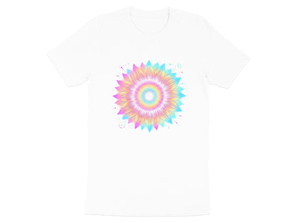Rainbow Dot Art Flower Mandala T-Shirt