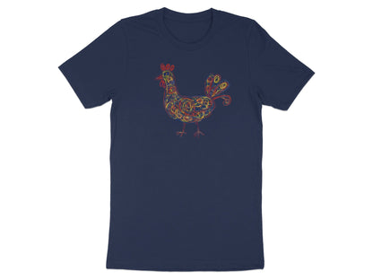 Abstract Scribble Rooster Art T-Shirt