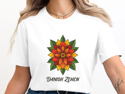 Danish Zehen Mandala Floral Graphic T-Shirt