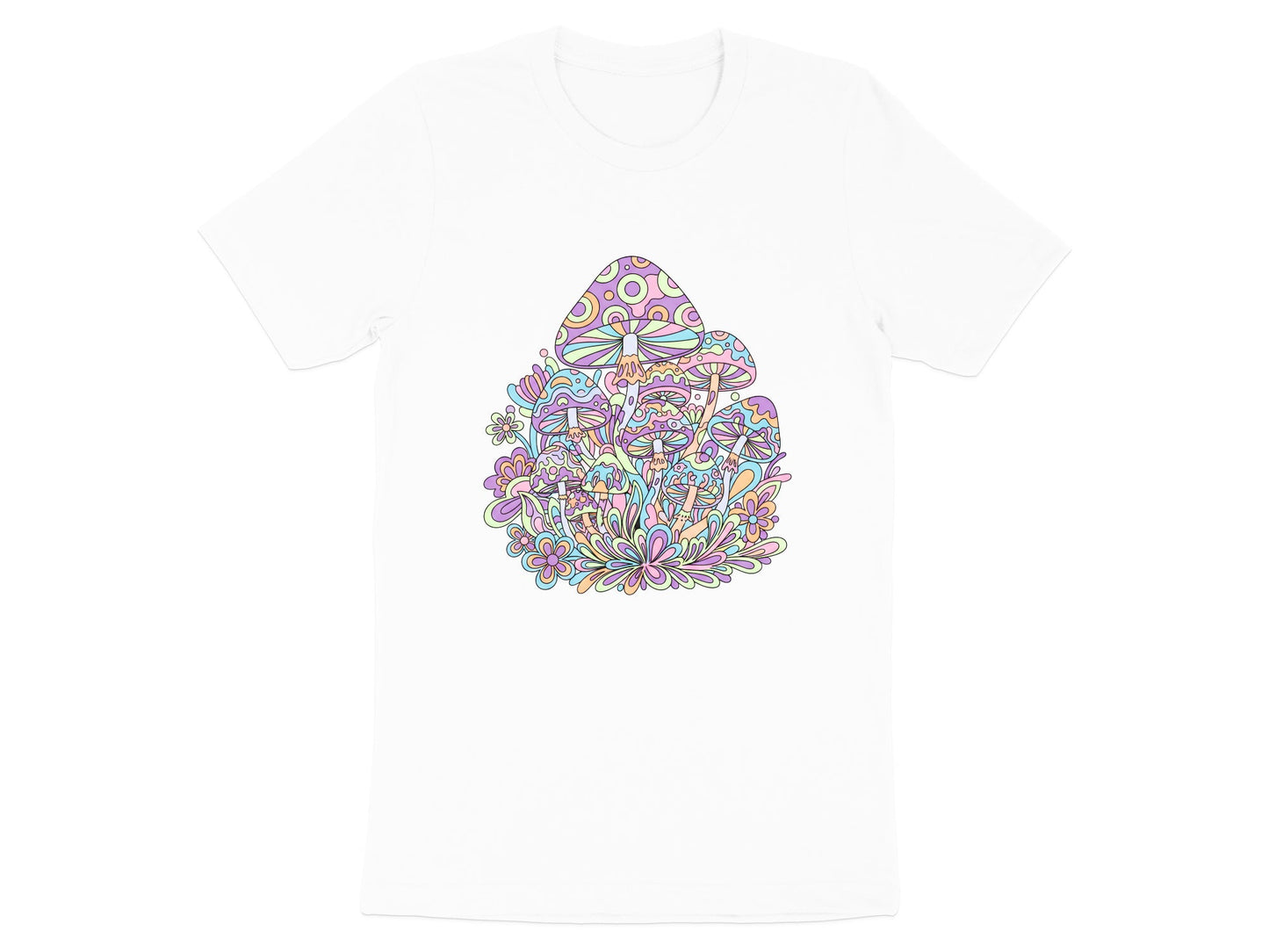 Trippy Psychedelic Mushroom Art T-Shirt